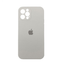 Чохол iPhone 12 Pro Max Silicone Case Full Camera White