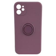 Чохол iPhone 11 Silicone Case Full Camera Ring Blueberry