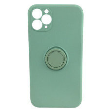 Чохол iPhone 11 Pro Silicone Case Full Camera Ring Mint