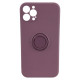 Чохол iPhone 11 Pro Max Silicone Case Full Camera Ring Blueberry