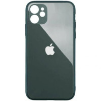 Чохол iPhone 12 Pro Glass Pastel Full Camera pine green