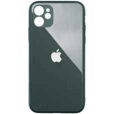 Чохол iPhone 12 Pro Glass Pastel Full Camera pine green