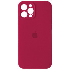 Чохол iPhone 13 Silicone Case Full Camera Rose Red