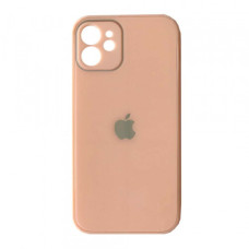 Чохол iPhone 12 Glass Pastel Full Camera Grapefruit
