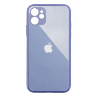 Чохол iPhone 12 Glass Pastel Full Camera Lavender grey