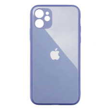 Чохол iPhone 12 Glass Pastel Full Camera Lavender grey