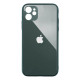 Чохол iPhone 12 Glass Pastel Full Camera Pine green