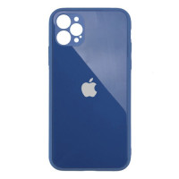 Чохол iPhone 12 Pro Glass Pastel Full Camera Deep navy