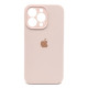 Чохол iPhone 13 Pro Silicone Case Full Camera Chalk pink