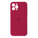 Чохол iPhone 13 Pro Max Silicone Case Full Camera Rose red