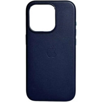 Чохол iPhone 14 Plus Leather Case with MagSafe midnight