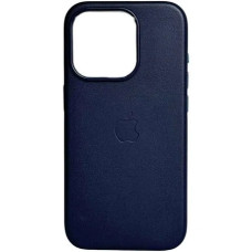 Чохол iPhone 14 Plus Leather Case with MagSafe midnight