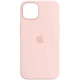 Чохол iPhone 14 Plus Silicone Case with MagSafe chalk pink