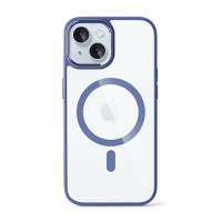 Чохол iPhone 14 Crystal Case with MagSafe blue