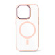 Чохол iPhone 14 Crystal Case with MagSafe pink