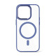 Чохол iPhone 14 Plus Crystal Case with MagSafe blue
