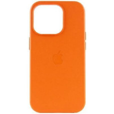 Чохол iPhone 14 Plus Leather Case with MagSafe orange