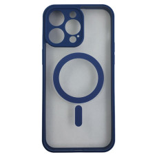 Чохол iPhone 13 Pro Max Crystal Case Full Camera with MagSafe sierra blue