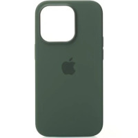 Чохол iPhone 14 Silicone Case with MagSafe olive