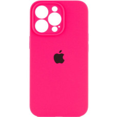 Чохол iPhone 13 Pro Max Silicone Case Full Camera Electric pink
