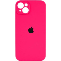 Чохол iPhone 14 Silicone Case Full Camera electric pink