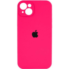 Чохол iPhone 14 Silicone Case Full Camera electric pink