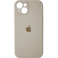 Чохол iPhone 14 Silicone Case Full Camera stone