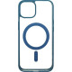 Чохол iPhone 13 Pro Max Frosted with MagSafe dark blue