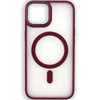 Чохол iPhone 15 Crystal Case with MagSafe marsala