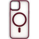 Чохол iPhone 15 Crystal Case with MagSafe marsala