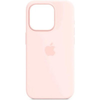 Чохол iPhone 15 Pro Silicone Case with MagSafe light pink