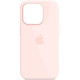 Чохол iPhone 15 Pro Max Silicone Case with MagSafe light pink