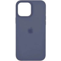 Чохол iPhone 14 Pro Max Silicone Case Full lavender grey