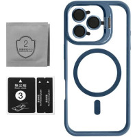 Чохол iPhone 15 Pro Crystal Stand Camera sierra blue