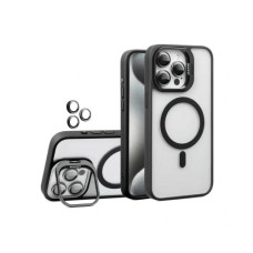 Чохол iPhone 15 Pro Max Crystal Stand Camera black