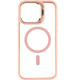 Чохол iPhone 15 Pro Crystal Stand Camera pink