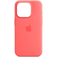 Чохол iPhone 15 Silicone Case with MagSafe guava