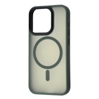 Чохол iPhone 14 Pro Frosted with MagSafe green