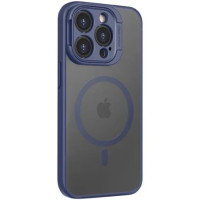 Чохол iPhone 15 Rock Guard Magnet Full Camera (Foldable Bracket) blue