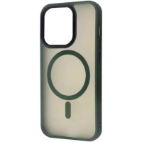 Чохол iPhone 14 Pro Guard matte with MagSafe green