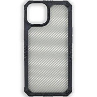 Чохол iPhone 15 iPaky Carbone Case black transparent
