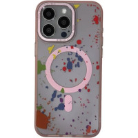Чохол iPhone 15 Blot with MagSafe pink