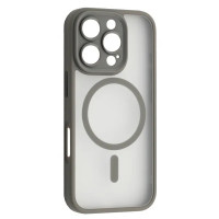 Чохол iPhone 15 Pro Max Crystal Case Full Camera with MagSafe gray