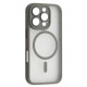 Чохол iPhone 15 Pro Crystal Case Full Camera with MagSafe gray