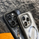 Чохол iPhone 15 Pro Max Crystal Case with MagSafe Mirror gray
