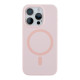 Чохол iPhone 15 Pro Max No Logo Silicone Case with MagSafe light pink