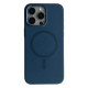 Чохол iPhone 15 Pro Max No Logo Silicone Case with MagSafe storm blue