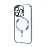 Чохол iPhone 13 Pro Max Crystal Case Full Camera with MagSafe blue