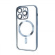 Чохол iPhone 13 Pro Max Crystal Case Full Camera with MagSafe blue
