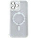 Чохол iPhone 15 Crystal Case Full Camera with MagSafe white